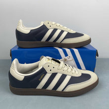 Cargar imagen en el visor de la galería, Adidas Samba OG Night Indigo Cream White Gold Metallic IG1968
