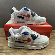 Cargar imagen en el visor de la galería, Air Max 90 Euro Tour 2020 White Midnight Navy Bright Blue University Red CW7574-100