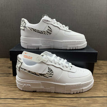 Cargar imagen en el visor de la galería, Air Force 1 PIXEL Zebra Summit White Animal Swoosh DH9632-100