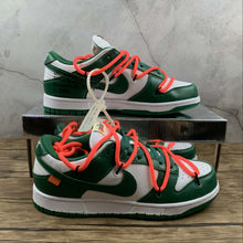Cargar imagen en el visor de la galería, Dunk Low LTHR OW FUTURA White Green CT0856-100