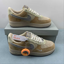 Cargar imagen en el visor de la galería, Air Force 1 07 Low Bagelt Suede Brown Gray CD1221-999