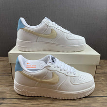 Cargar imagen en el visor de la galería, Air Force 1 07 Low Rice White Navy Blue Yellow DG2296-006