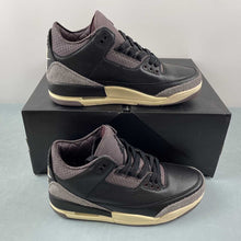 Cargar imagen en el visor de la galería, A Ma Maniere x Air Jordan 3 Retro Black Flat Pewter Violet Ore FZ4811-001