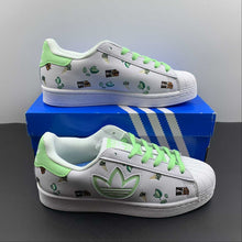 Cargar imagen en el visor de la galería, Adidas Superstar Cloud White Green HO5668