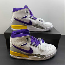Cargar imagen en el visor de la galería, Air Jordan Legacy 312 High White Purple Yellow AV3922-157