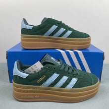 Cargar imagen en el visor de la galería, Adidas Gazelle Bold Collegiate Green Light Blue HO6123