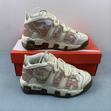 Cargar imagen en el visor de la galería, Air More Uptempo GS Coconut Milk Team Gold Gum Dark Brown DX1939-100