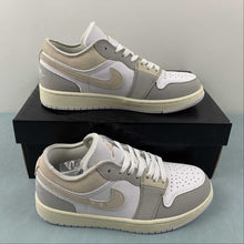 Cargar imagen en el visor de la galería, Air Jordan 1 Low SE Craft Inside Out Tech Grey Light Orewood Brown Sail DN1635-002