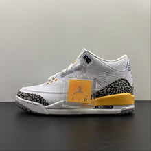 Cargar imagen en el visor de la galería, Air Jordan 3 Retro White Laser Orange Cement Grey Black CK9246-108