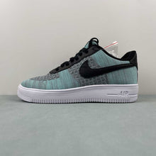 Cargar imagen en el visor de la galería, Air Force 1 07 Low Flyknit 2.0 Turquoise Black CI0051-600