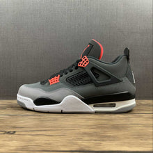 Cargar imagen en el visor de la galería, Air Jordan 4 Retro Infrared 23 Black Dark Grey Cement Grey DH6927-061