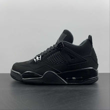 Cargar imagen en el visor de la galería, Air Jordan 4 Retro Gs Black Cat 2020 Light Graphite Black 408452-010