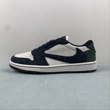 Cargar imagen en el visor de la galería, Travis Scott x Air Jordan 1 Low OG Suede Dark Green Blue DM7866-819