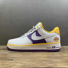 Cargar imagen en el visor de la galería, Air Force 1 07 Low 75th Anniversary NBA White Purple Yellow DC8864-001