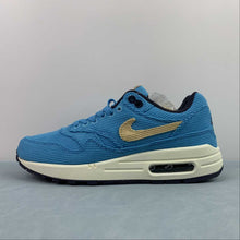 Cargar imagen en el visor de la galería, Air Max 1 Corduroy Baltic Blue Sesame Gridiron Sail FB8915-400