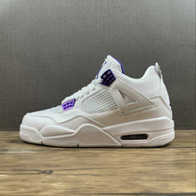 Cargar imagen en el visor de la galería, Air Jordan 4 Retro Court Purple Metallic White CT8527-115