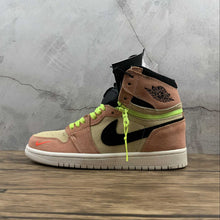 Cargar imagen en el visor de la galería, Air Jordan 1 High Switch Pink Volt Peach Neon White CW6576-800