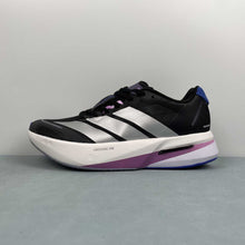 Cargar imagen en el visor de la galería, Adizero Boston 13 Core Black Silver Metallic Lucid Blue JS4950