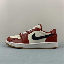 Cargar imagen en el visor de la galería, Air Jordan 1 Low OG Shattered Backboard Custom Edition Red White Black DZ0790-100