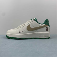 Cargar imagen en el visor de la galería, Air Force 1 07 Low BAPE Beige Green Yellow HX123-007