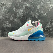 Cargar imagen en el visor de la galería, Air Max 270 White Laser Fuchsia Teal Tint Blue Fury CJ0568-100