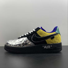 Cargar imagen en el visor de la galería, Louis Vuitton x Air Force 1 Silver Embossing 3308-6