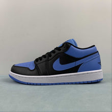 Cargar imagen en el visor de la galería, Air Jordan 1 Low Black University Blue White 553558-041