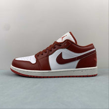 Cargar imagen en el visor de la galería, Air Jordan 1 Low Dune Red White Lobster Sail Vachetta Tan FJ3459-160