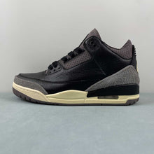 Cargar imagen en el visor de la galería, A Ma Maniere x Air Jordan 3 Retro Black Flat Pewter Violet Ore FZ4811-001