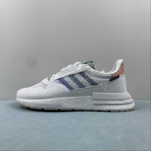 Cargar imagen en el visor de la galería, Commonwealth x Adidas ZX 500 RM Coastal Living White Tint Footwear Orchid DB3510