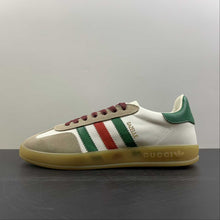 Cargar imagen en el visor de la galería, Adidas x Gucci Gazelle White Leather