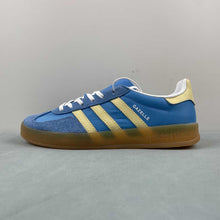 Cargar imagen en el visor de la galería, Adidas Gazelle Indoor Semi Blue Burst Almost Yellow Cloud White IE2960