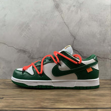 Cargar imagen en el visor de la galería, Dunk Low LTHR OW FUTURA White Green CT0856-100