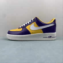 Cargar imagen en el visor de la galería, Air Force 1 07 Low Be True To Her School LSU Court Purple White University Gold Sail FJ1408-500
