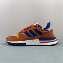 Cargar imagen en el visor de la galería, Dragon Ball Z x Adidas ZX 500 RM Son Goku Res Royal Collegiate Hi Orange Red D97046