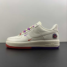 Cargar imagen en el visor de la galería, Air Force 1 07 Low Raptors Toronto White Purple Red KK6325-015