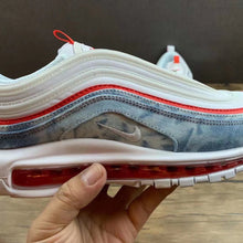 Cargar imagen en el visor de la galería, Air Max 97 Washed Denim White Red Blue DV2180-900