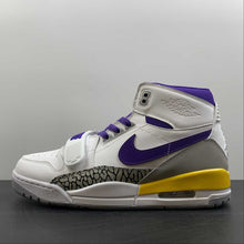 Cargar imagen en el visor de la galería, Air Jordan Legacy 312 High White Purple Yellow AV3922-157