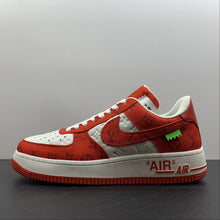Cargar imagen en el visor de la galería, Louis Vuitton Trainer Snaker x Air Force 1 White Red LK0233