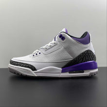 Cargar imagen en el visor de la galería, Air Jordan 3 Retro Dark Iris Cement Grey White Black CT8532-105