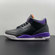 Cargar imagen en el visor de la galería, Air Jordan 3 Retro Court Purple Black Cement Grey White CT8532-050