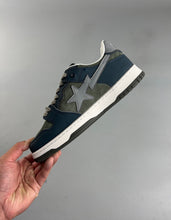 Cargar imagen en el visor de la galería, BAPE Sk8 STA Army Green Dark Blue