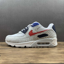 Cargar imagen en el visor de la galería, Air Max 90 Euro Tour 2020 White Midnight Navy Bright Blue University Red CW7574-100
