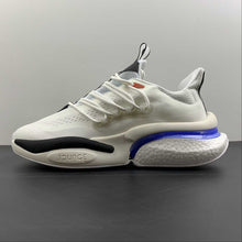 Cargar imagen en el visor de la galería, Adidas AlphaBoost V1 Cloud White Blue Fusion Bright Red HP2757