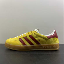 Cargar imagen en el visor de la galería, Adidas x Gucci Gazelle Yellow Red White