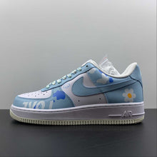 Cargar imagen en el visor de la galería, Air Force 1 07 Low White Blue Flowers CW2288-661