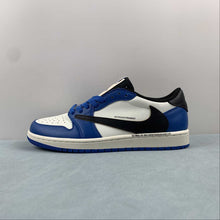 Cargar imagen en el visor de la galería, Travis Scott x Air Jordan 1 Low OG SP Blue Inverted Hook DM7866-888
