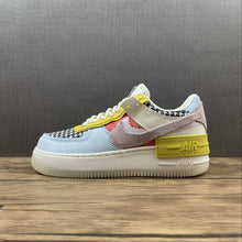 Cargar imagen en el visor de la galería, Air Force 1 Shadow Multi Print Houndstooth Bright Citron DM8076-100