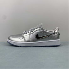 Cargar imagen en el visor de la galería, Air Jordan 1 Low Golf Gift Giving Metallic Silver Photon Dust White FD6848-001
