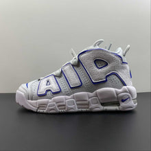 Cargar imagen en el visor de la galería, Air More Uptempo Embossed White Royal Blue FD0669-100